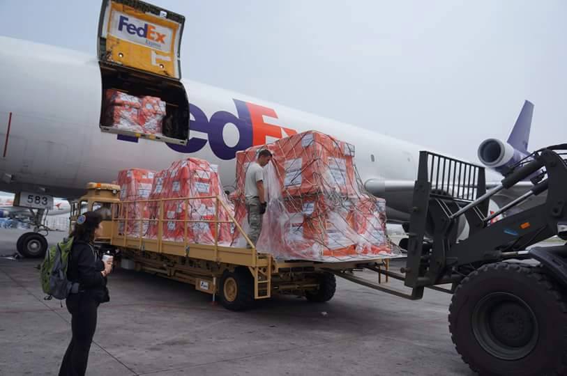 Rajesh Hamal earthquake relief material