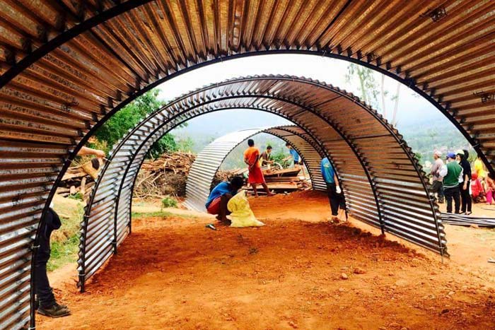 Temporary houses for Nepal Earthquake