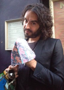 Russell Brand in Nepali topi