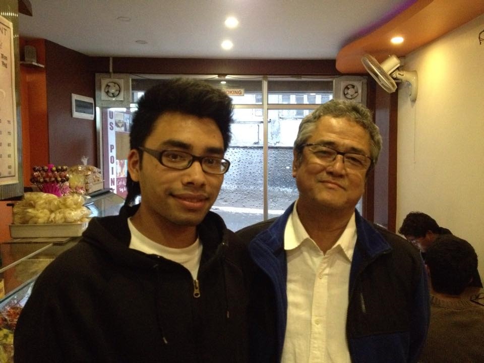 The Cinema Times director Sunny Pradhan with Bollywood cinematographer Binod Pradhan