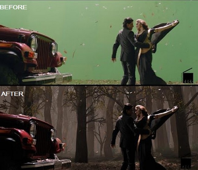 Chennai Express VFX effect scenes in Bollywood movies