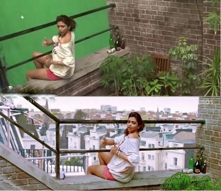 Cocktail VFX effect scenes in Bollywood movies