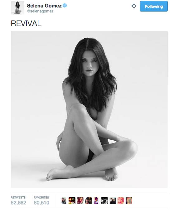 Selena Gomez goes naked for photoshoot