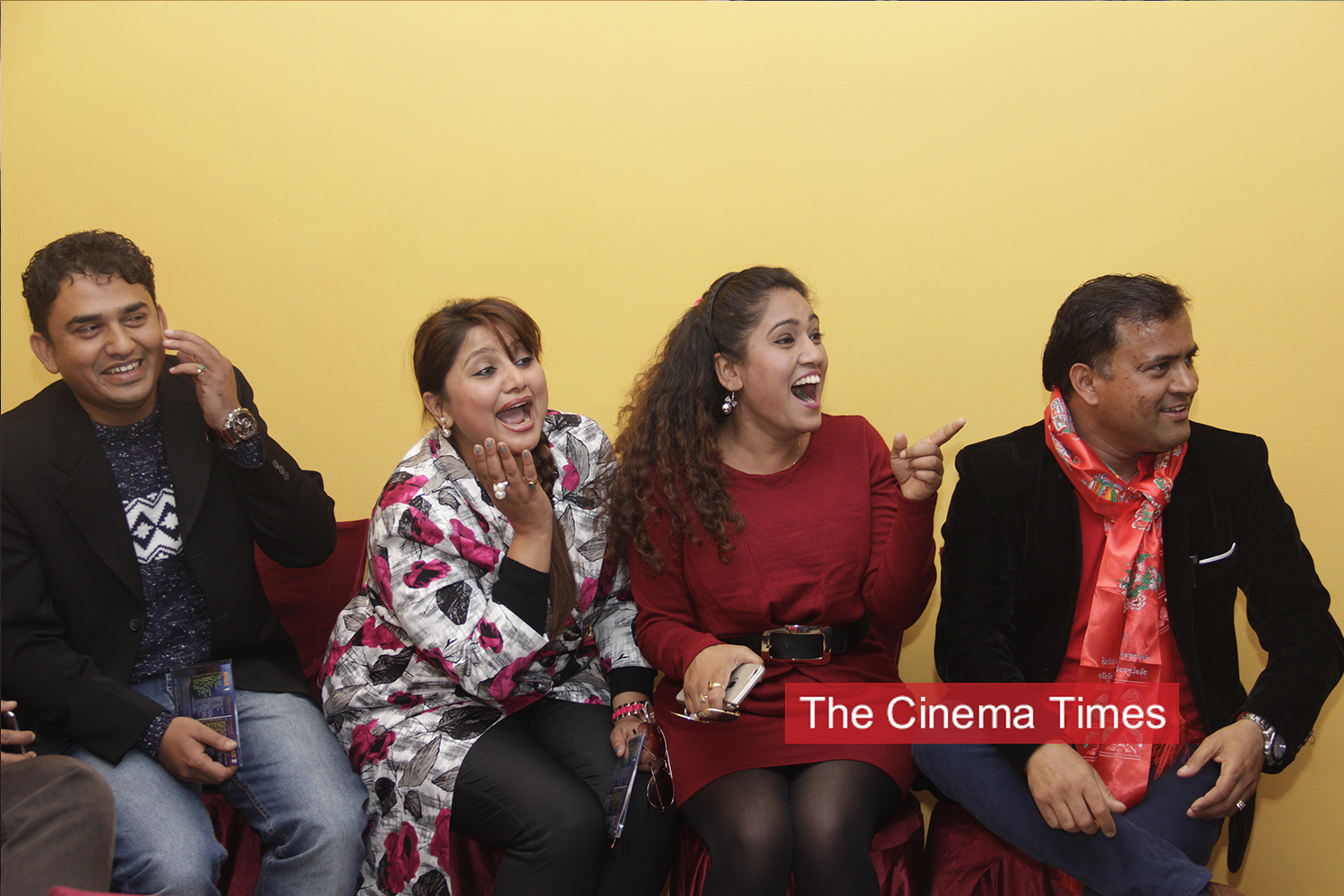 Nepali comedians Jitu Nepal, Deepa Shree Niraula, Dhurmus, Suntali The Cinema Times