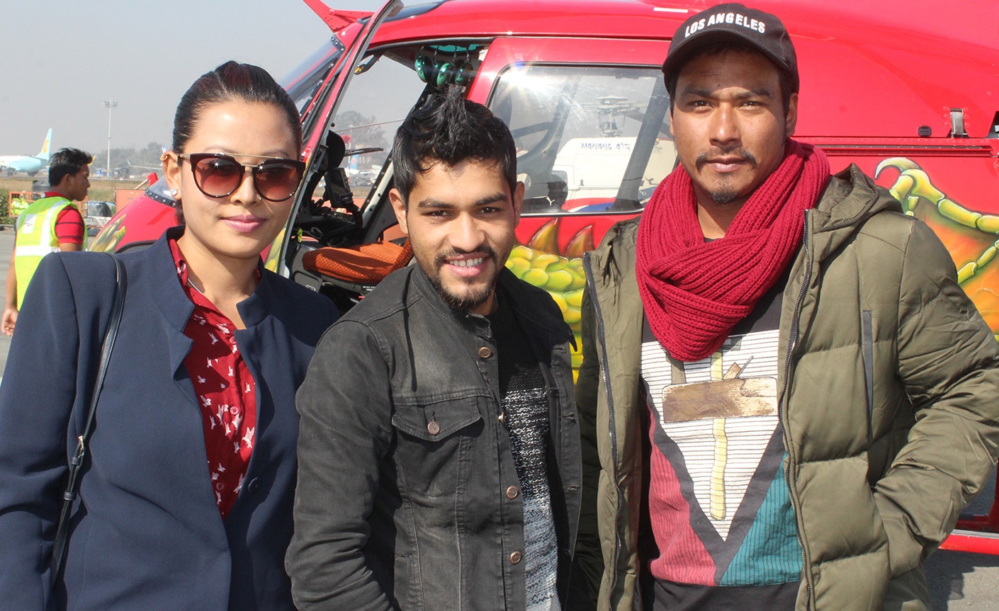 kamali waiba actor saugat maalla and journo baikuntha-raj-parajuli