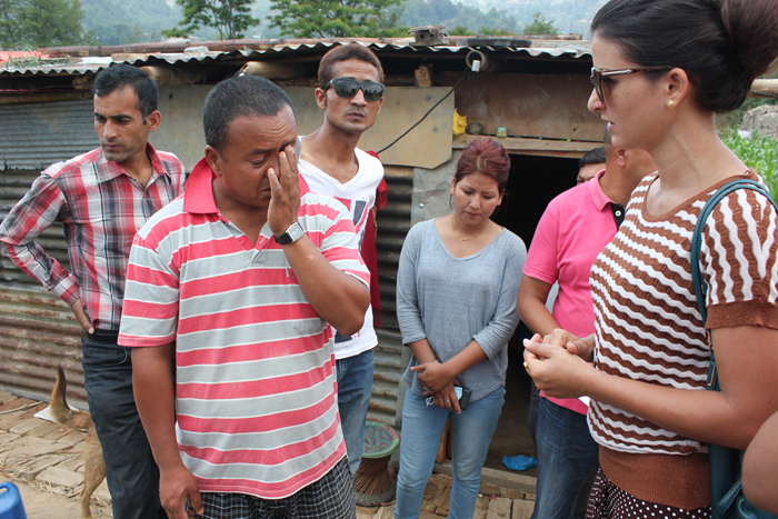 Actress Pallavi Bhatta helps  Nepal Earthquake victims